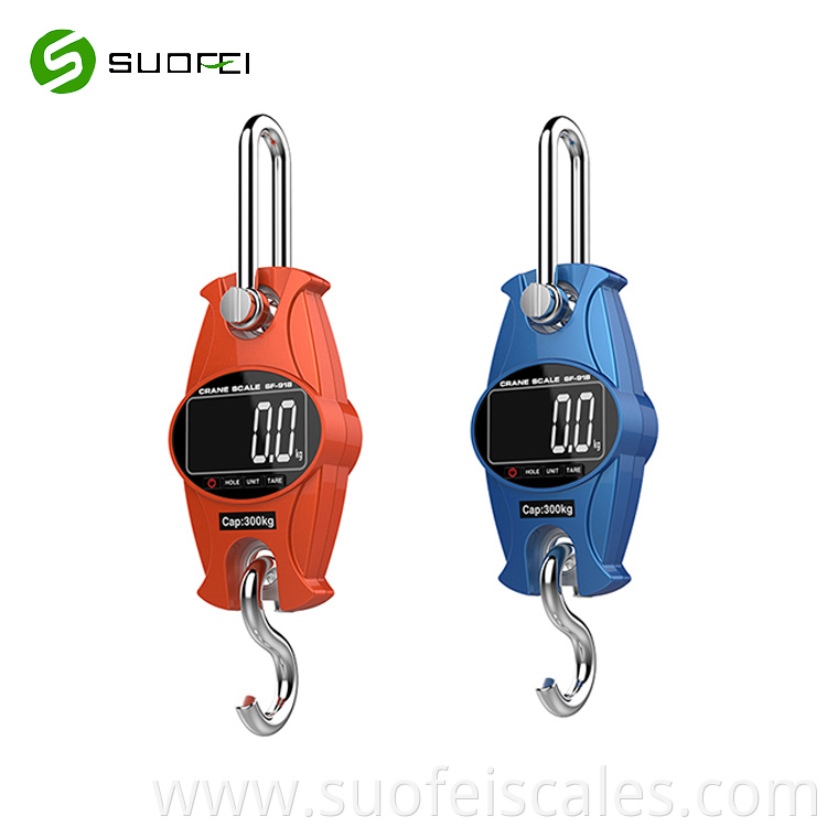 SF-918 digital small crane scale 300kg electronic mini portable crane hanging weigh scale